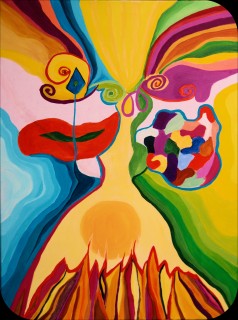 Schilderij 1 moderne kunst, olieverf, Gre Braaksma, kunst,