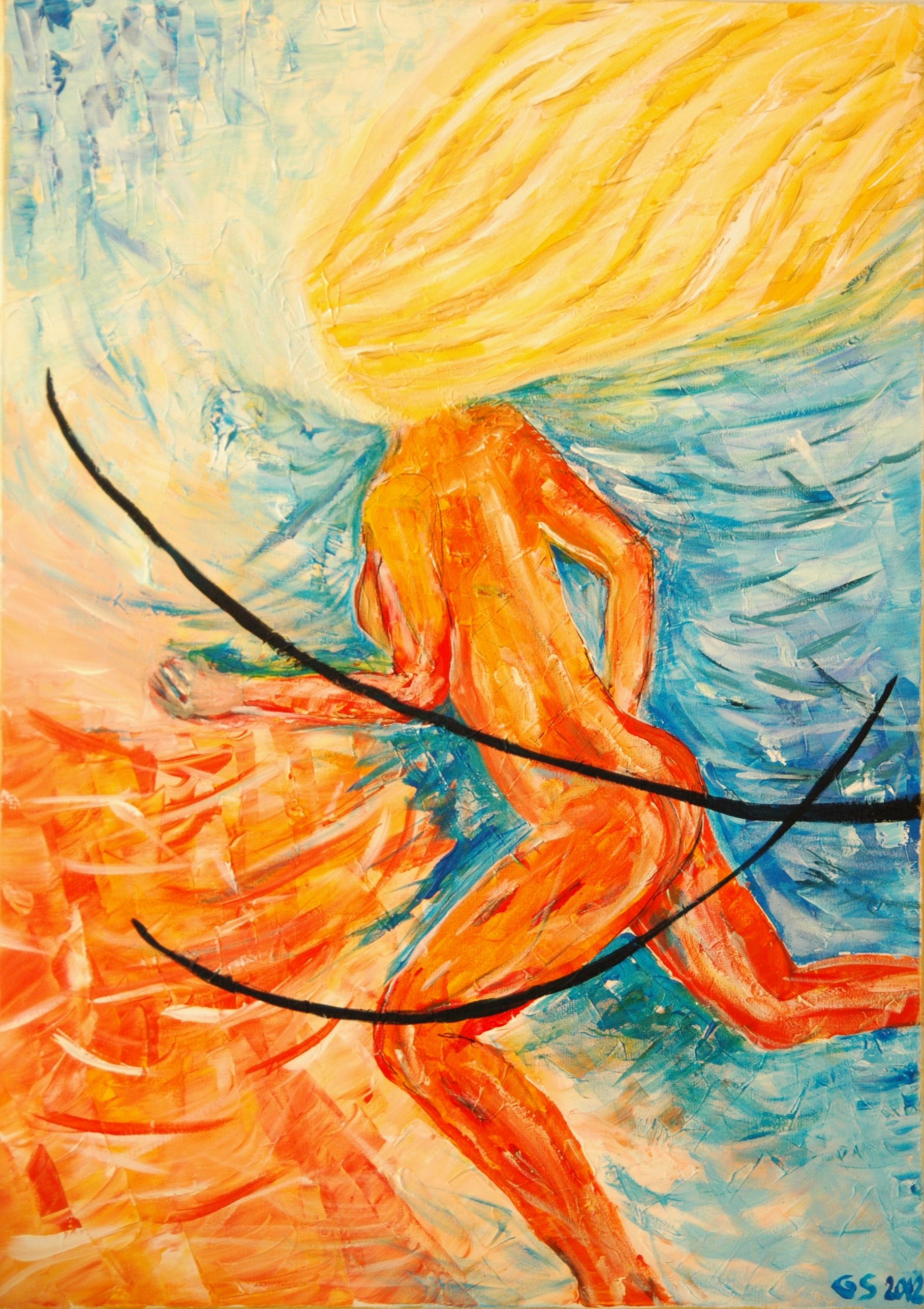 Schilderij 30 moderne kunst, olieverf, Gre Braaksma, kunst,