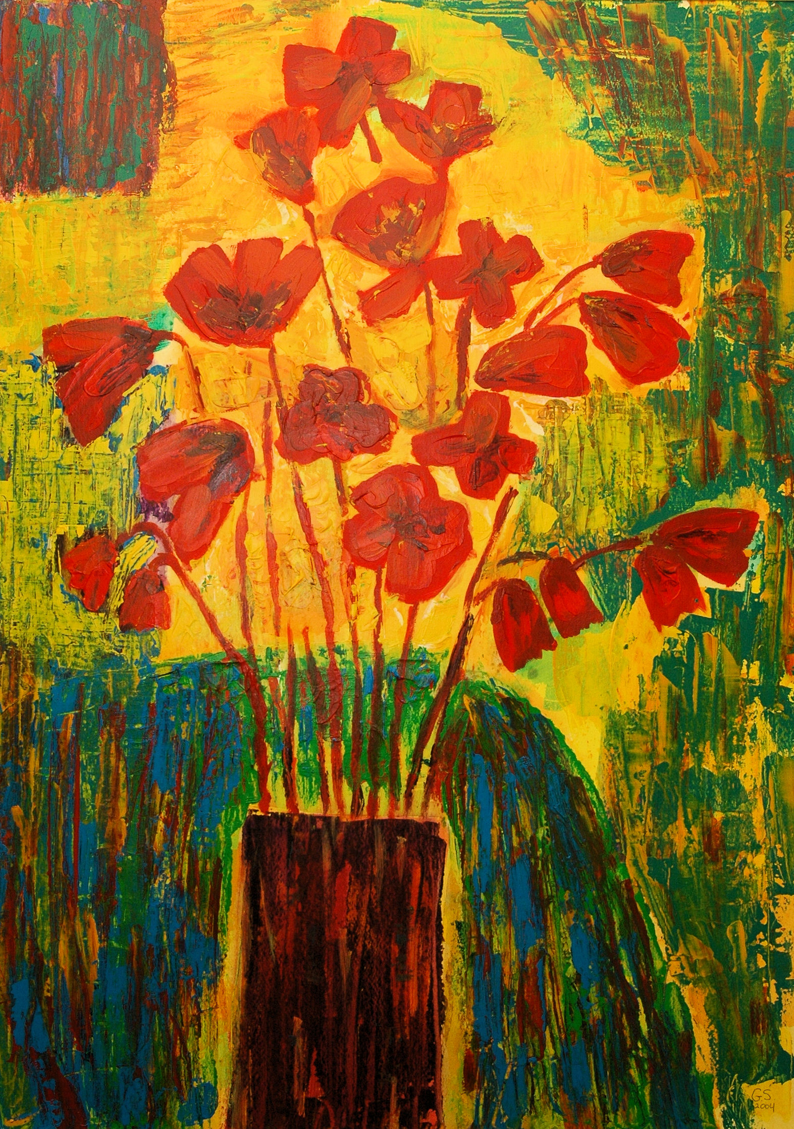 schilderij moderne kunst, olieverf, Gre Braaksma, kunst,