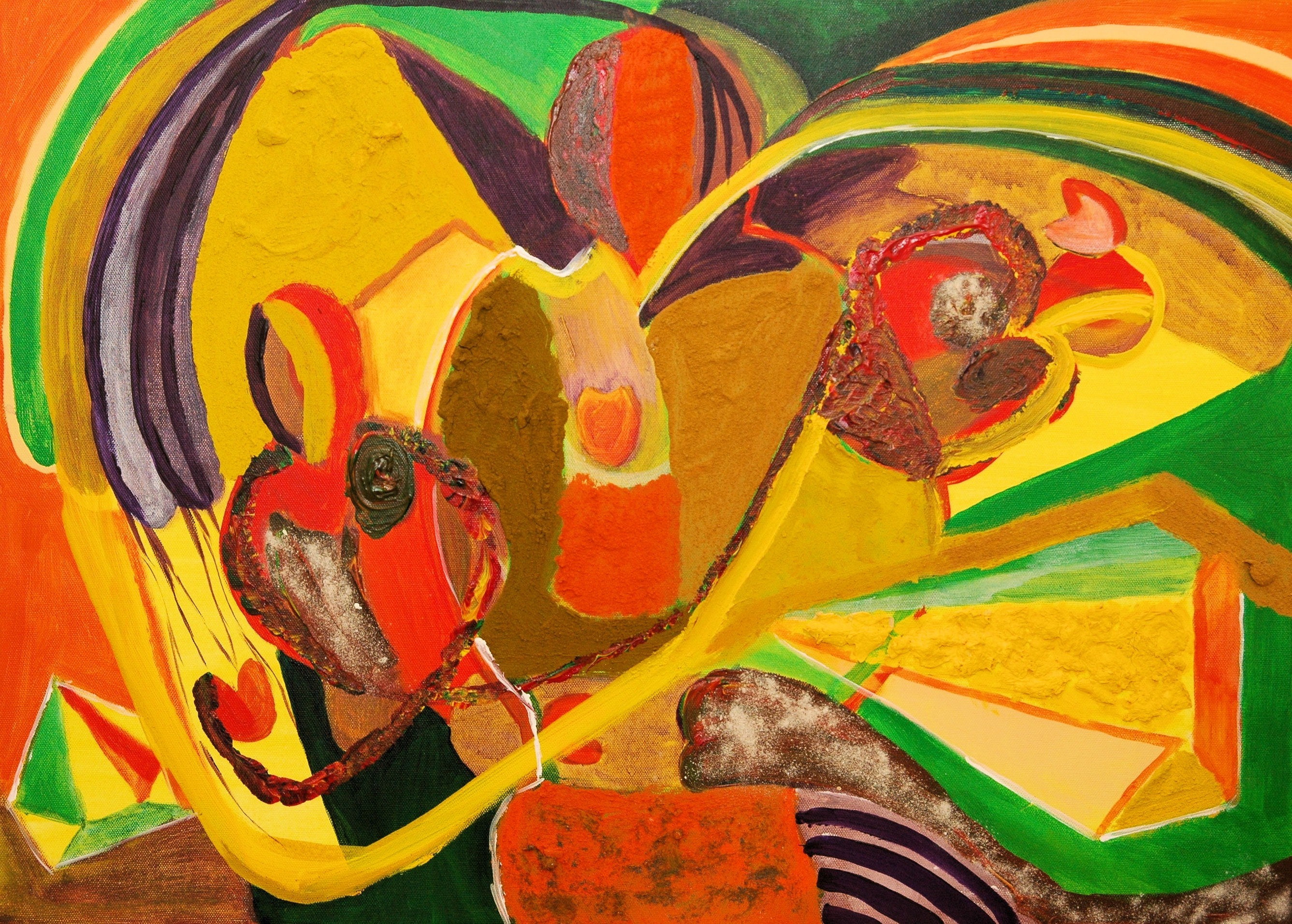 schilderij moderne kunst, olieverf, Gre Braaksma, kunst,