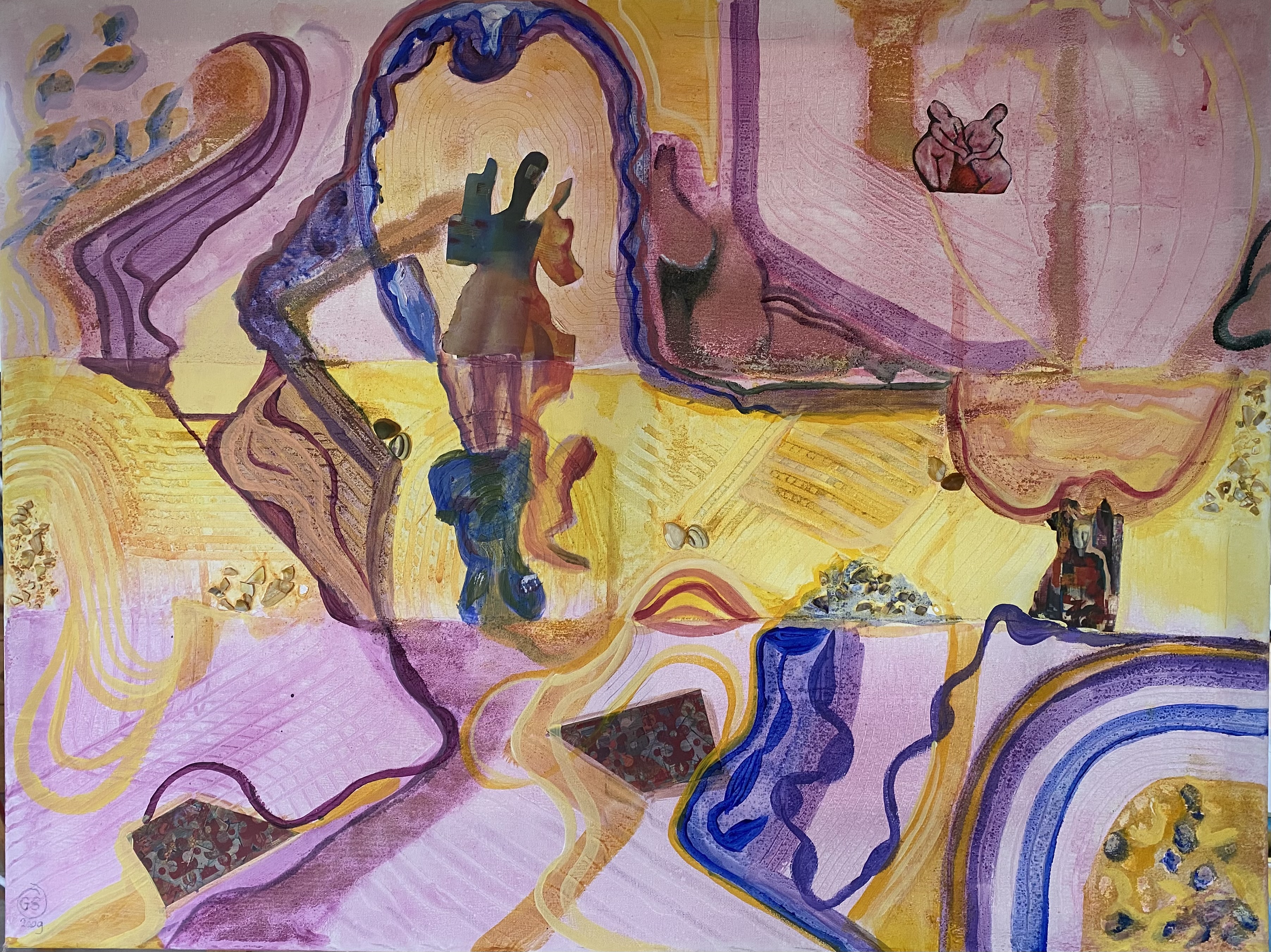 schilderij moderne kunst, olieverf, Gre Braaksma, kunst,